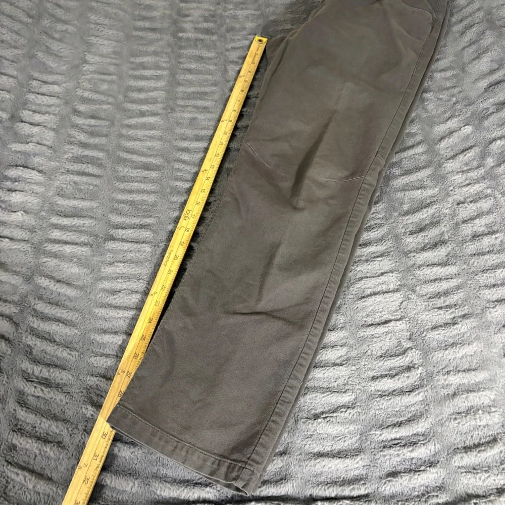 The North Face Mens Gray Cotton Blend Stretch Hiking Utility Pants Size 36 Reg
